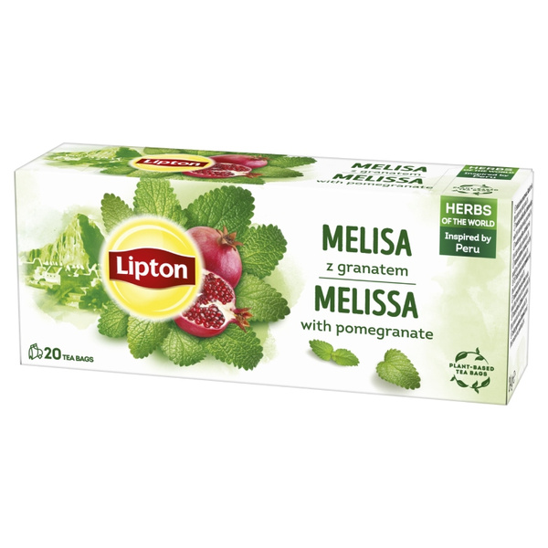 Herbatka ziołowa aromatyzowana Lipton Melisa z granatem 20x1,2g