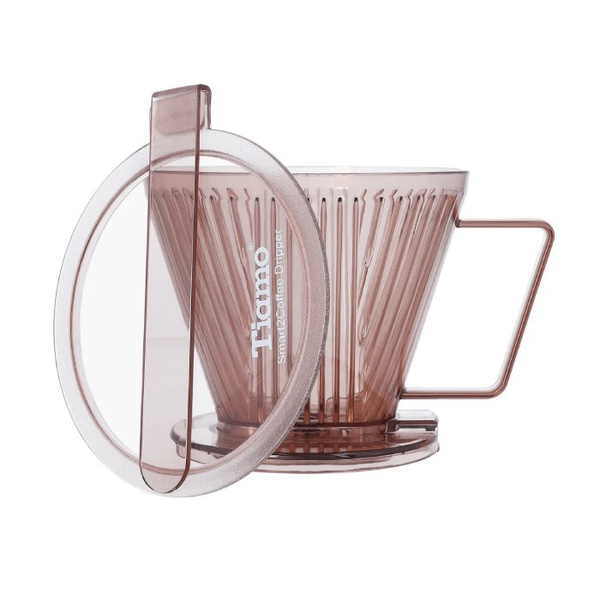 Tiamo Smart 2 Coffee Dripper - Przezroczysty brązowy