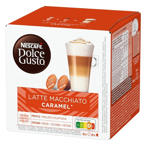 OUTLET - Kapsułki Nescafé Dolce Gusto Latte Macchiato Caramel 16 sztuk