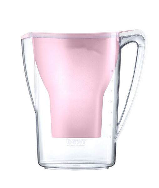 Dzbanek filtrujący wodę BWT Aqualizer Home 2.7L Różowy - manualny z wkładem Mg2+
