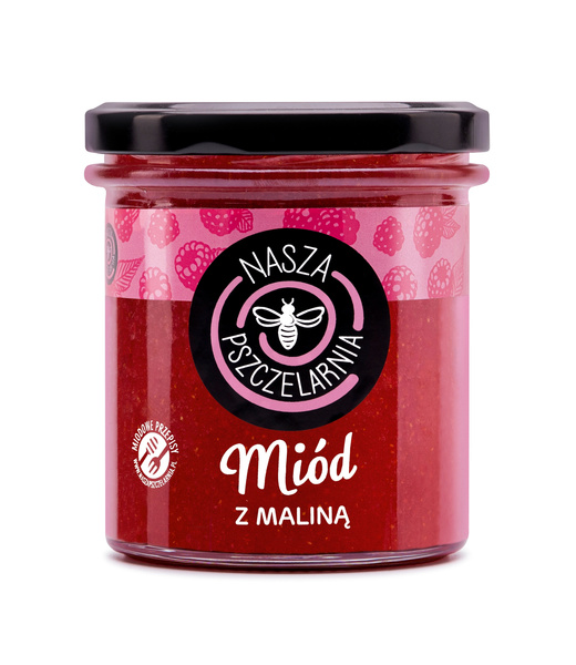 Miód z maliną Nasza Pszczelarnia 420g