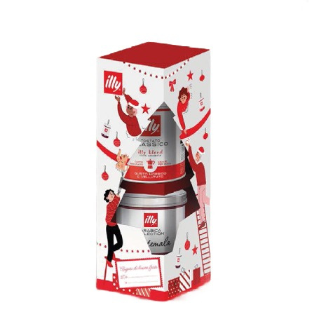 Zestaw świąteczny - Kawa mielona Illy 2x125g