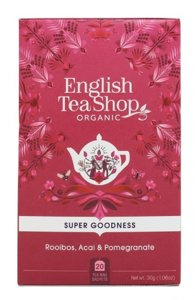 Ziołowa herbata English Tea Shop Rooibos Acai Pomegranate 20x1,5g - opinie w konesso.pl