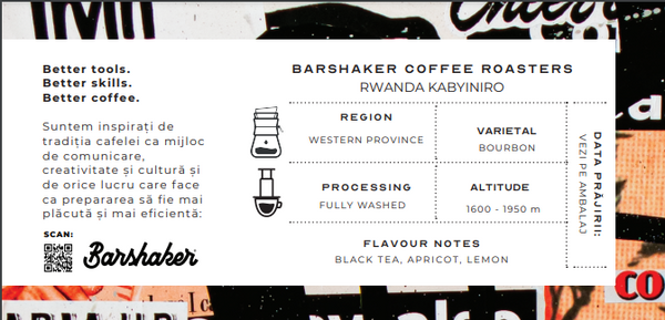 Kawa ziarnista Barshaker Rwanda Kabyiniro FILTR 250g - NIEDOSTĘPNY