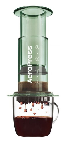 Zaparzacz do kawy AeroPress Clear - Zielony