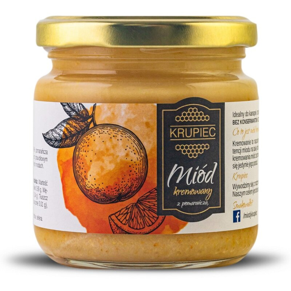 Miód z pomarańczą Krupiec 220g – NIEDOSTĘPNY