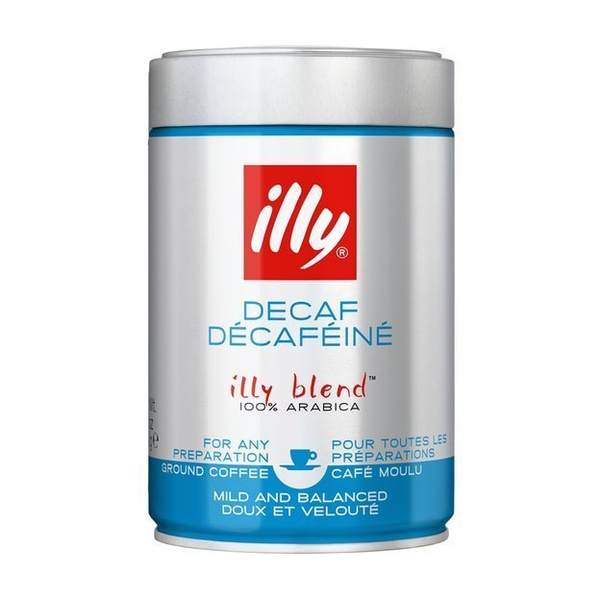6x Kawa mielona illy Espresso Decaffeinato - bezkofeinowa 250g