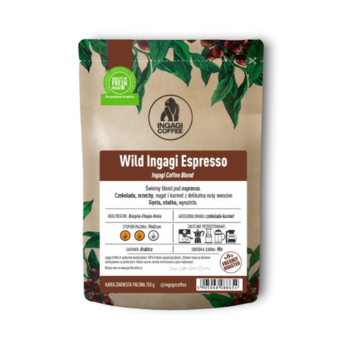 Kawa ziarnista Ingagi Coffee Wild Ingagi Espresso 250g
