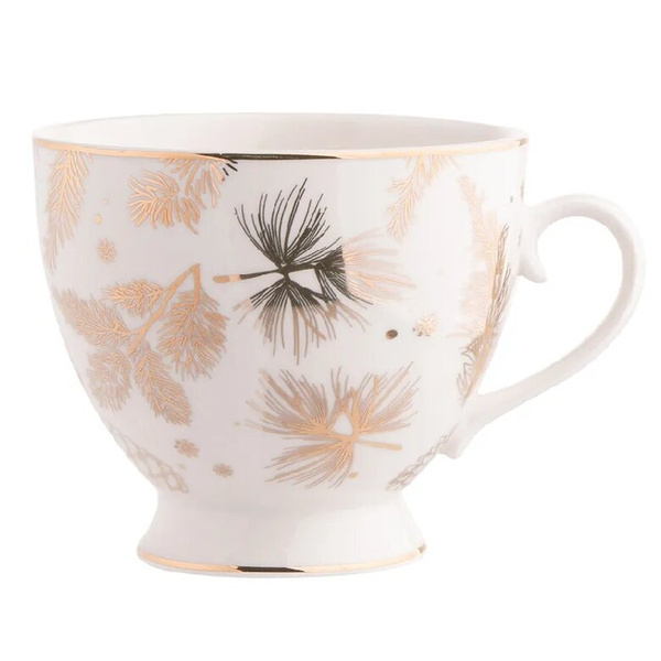 Zestaw filiżanek świątecznych Altom Design Golden Winter 350 ml - 6 szt. – NIEDOSTĘPNY