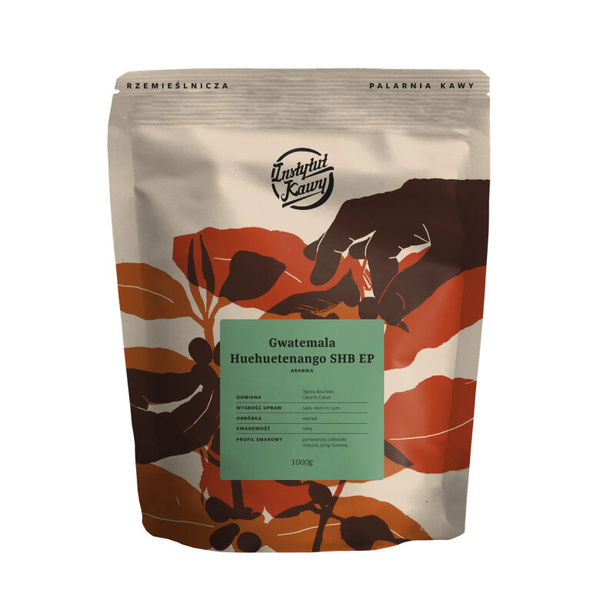 Kawa ziarnista Instytut Kawy Gwatemala Huehuetenango SHB EP 1kg