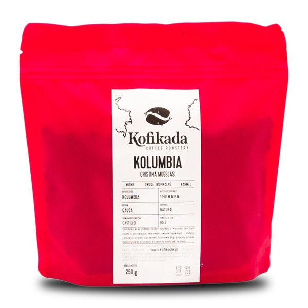 Kawa ziarnista Kofikada Colombia Cristina Mueslas 250g – NIEDOSTĘPNY