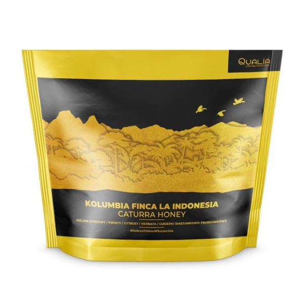 Kawa ziarnista Qualia Kolumbia Finca La Indonesia - Caturra Honey 250g - NIEDOSTĘPNY