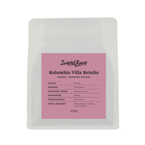 Kawa ziarnista Instytut Kawy Kolumbia Villa Betulia 250g – NIEDOSTĘPNY