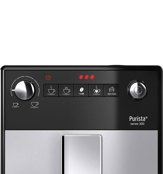 OUTLET 15949 - Ekspres do kawy Melitta Purista F23/0-101 - srebrno czarny