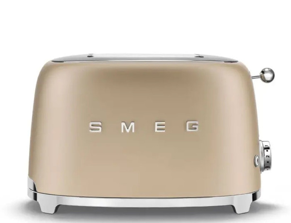 Toster na 2 kromki SMEG TSF01CHMEU - Złoty mat