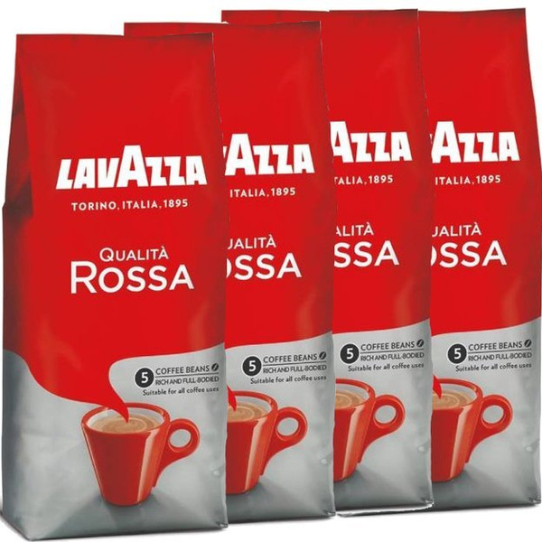 ZESTAW - Kawa ziarnista Lavazza Qualita Rossa 4x250g