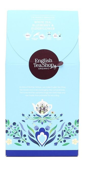 Biała herbata English Tea Shop White Tea Blueberry & Elderflower 15x2g