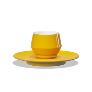 Filiżanka do espresso Club House Maniko 70 ml - Żółta