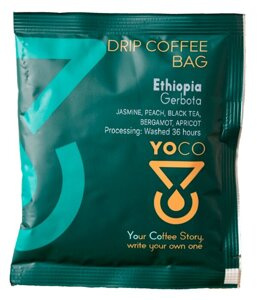Drip Bag Coffee YoCo Coffee Ethiopia Gerbota 20x12g