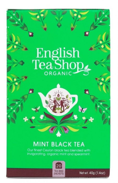 Czarna herbata English Tea Shop Mint Black Tea 20x2g