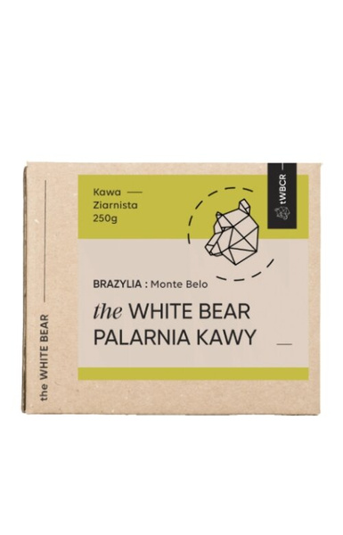 Kawa ziarnista The White Bear Brazylia Monte Belo 250g – NIEDOSTĘPNY
