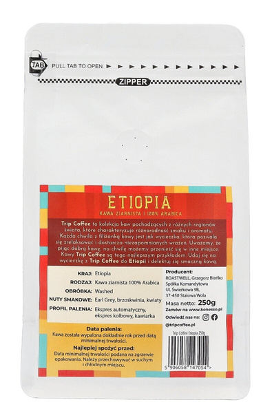 Kawa ziarnista Trip Coffee Etiopia 250g