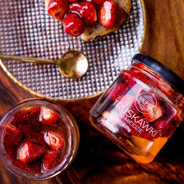 Truskawki w miodzie Krupiec 220g