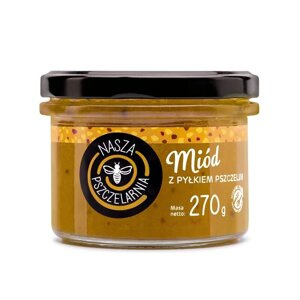 Miód z pyłkiem pszczelim Nasza Pszczelarnia 270g