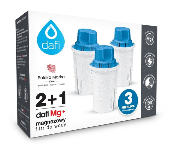 ZESTAW - Wkład filtrujący Magnezowy Dafi Classic Mg+ - 3 szt