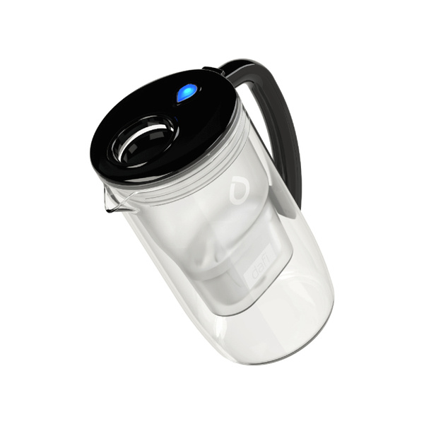 Szklany dzbanek filtrujący wodę Dafi Prisma LED Unimax 2,5 L - Czarny