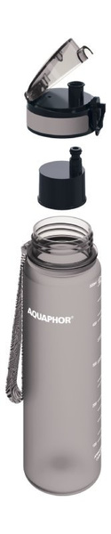 Filtrująca butelka na wodę Aquaphor City 500 ml - Szara
