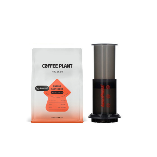 ZESTAW - AeroPress GO + Kawa COFFEE PLANT Rwanda Kabyniro 250g - opinie w konesso.pl