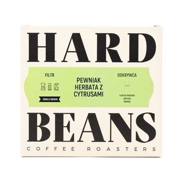 Kawa ziarnista Hard Beans Pewniak Herbata z Cytrusami Filtr 250g