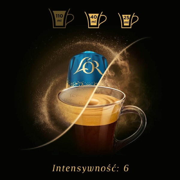 Kapsułki do Nespresso L'OR Decaffeinato bezkofeinowa 10 szt - NIEDOSTĘPNY
