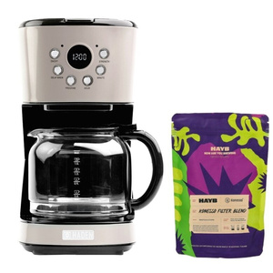 Ekspres do kawy Haden Heritage - Popielaty + GRATIS Kawa HAYB Konesso Filter Blend 250g
