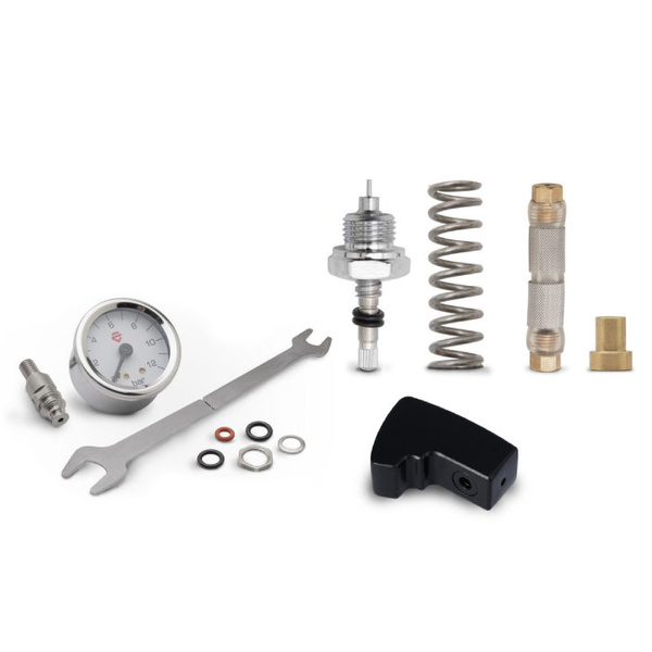 Zestaw do montażu manometru E61 + regulator przepływu wody + czarna łopatka Lelit Bianca