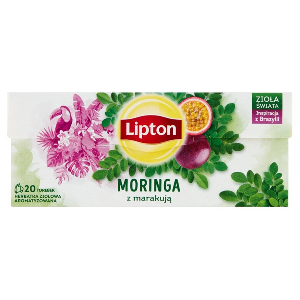 Herbatka ziołowa aromatyzowana Lipton Moringa z marakują 20x0,9g