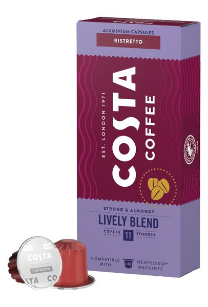 Kawa w kapsułkach Costa Coffee The Lively Blend kompatybilne z ekspresami Nespresso®* - 10 szt.- NIEDOSTĘPNY