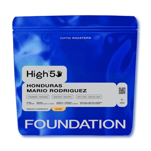 Kawa ziarnista Foundation Coffee Roasters High5 Honduras Mario Rodriguez Filtr 250g