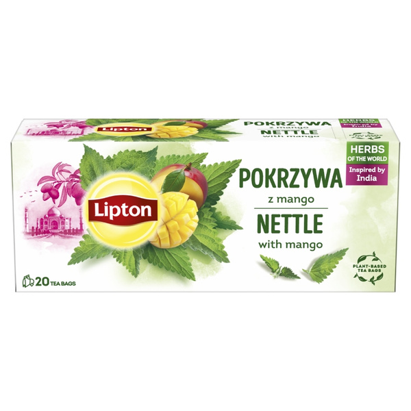 Herbatka ziołowa aromatyzowana Lipton Pokrzywa z mango 20x1,3g