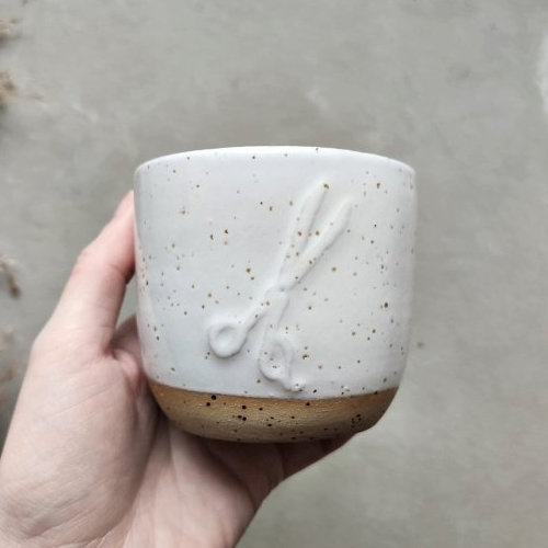 Ceramiczny kubek fryzjera POTPOTSTUDIO - Countryside 200 ml