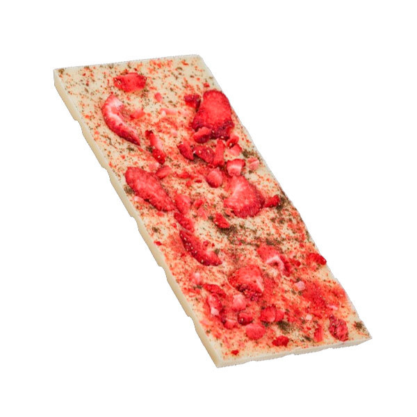 Biała czekolada M.Pelczar Chocolatier z truskawkami i wanilią 85g