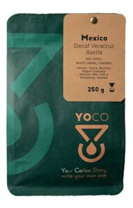 Kawa ziaarnista YoCo Coffee Mexico Decaf Veracruz Filtr 250g