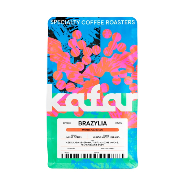 Kawa ziarnista Kafar Brazylia Monte Carmelo 250g