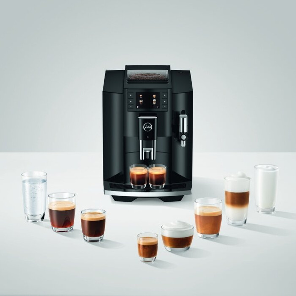 OUTLET 6599 - Ekspres do kawy Jura E8 Piano Black (EC)