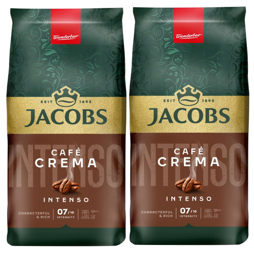 ZESTAW - Kawa ziarnista Jacobs Crema Intenso 2x1kg
