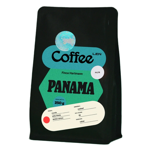 Kawa ziarnista Leń Coffee Panama Finca Hartmann Filtr 250g