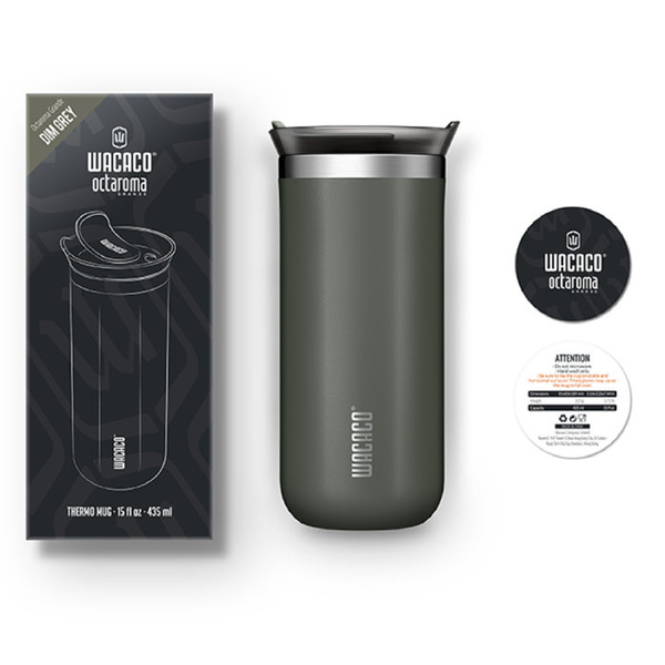 Kubek termiczny Wacaco Octaroma Grande Dim Grey 435 ml