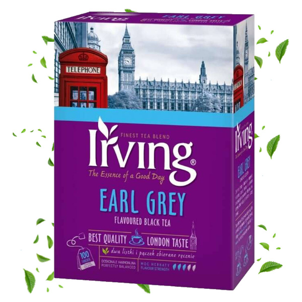 Herbata czarna Irving Earl Grey saszetki 100x1,5g