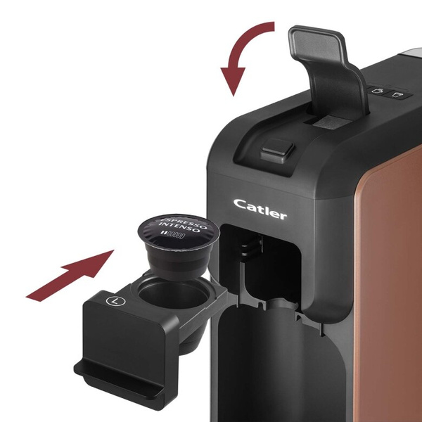 Kapsułkowy ekspres do kawy Catler ES 701 Porto BH - Czarno-brązowy